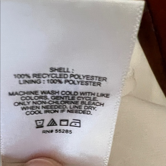 Express Cream Ruffle Button-Down Blouse - Picture 3 of 3